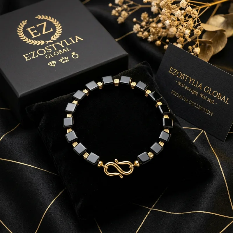 Bransoletka Onyx Cube · Czarny Diament