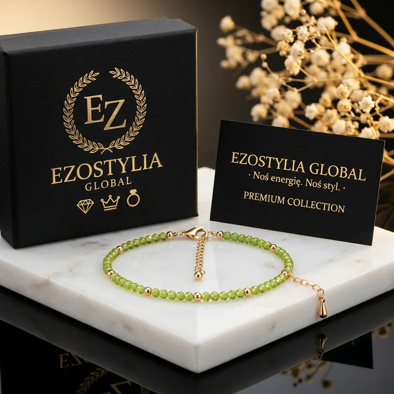 Bransoletka Thin Peridot · Świeża Energia