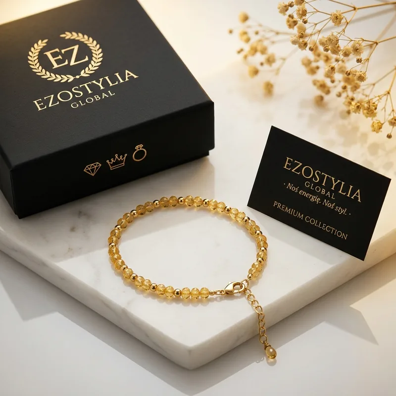 Bransoletka Thin Citrine · Słoneczne Bogactwo