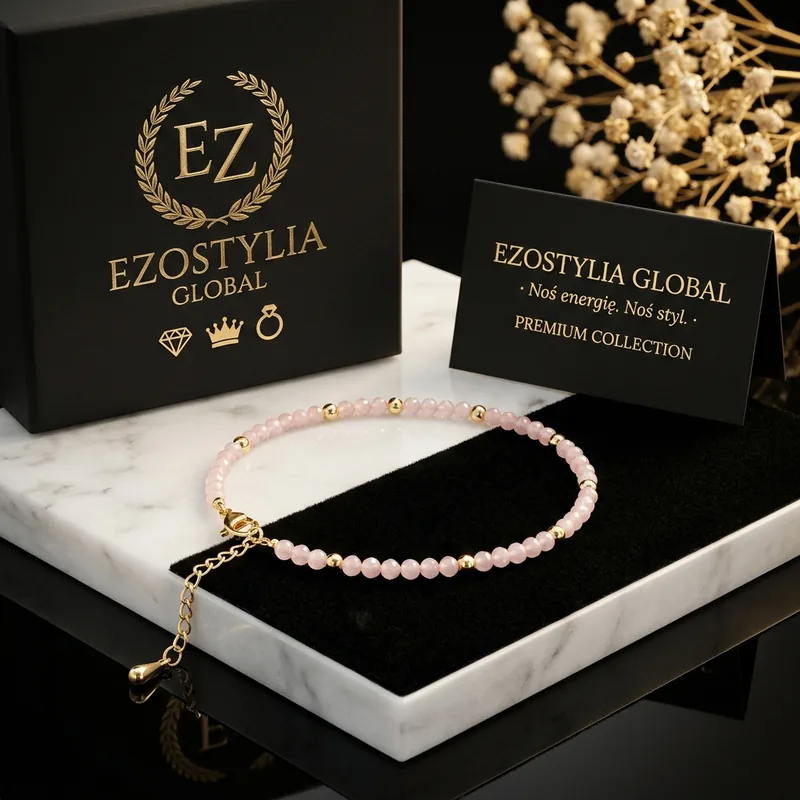 Bransoletka Thin Rose Quartz · Czuła Miłość