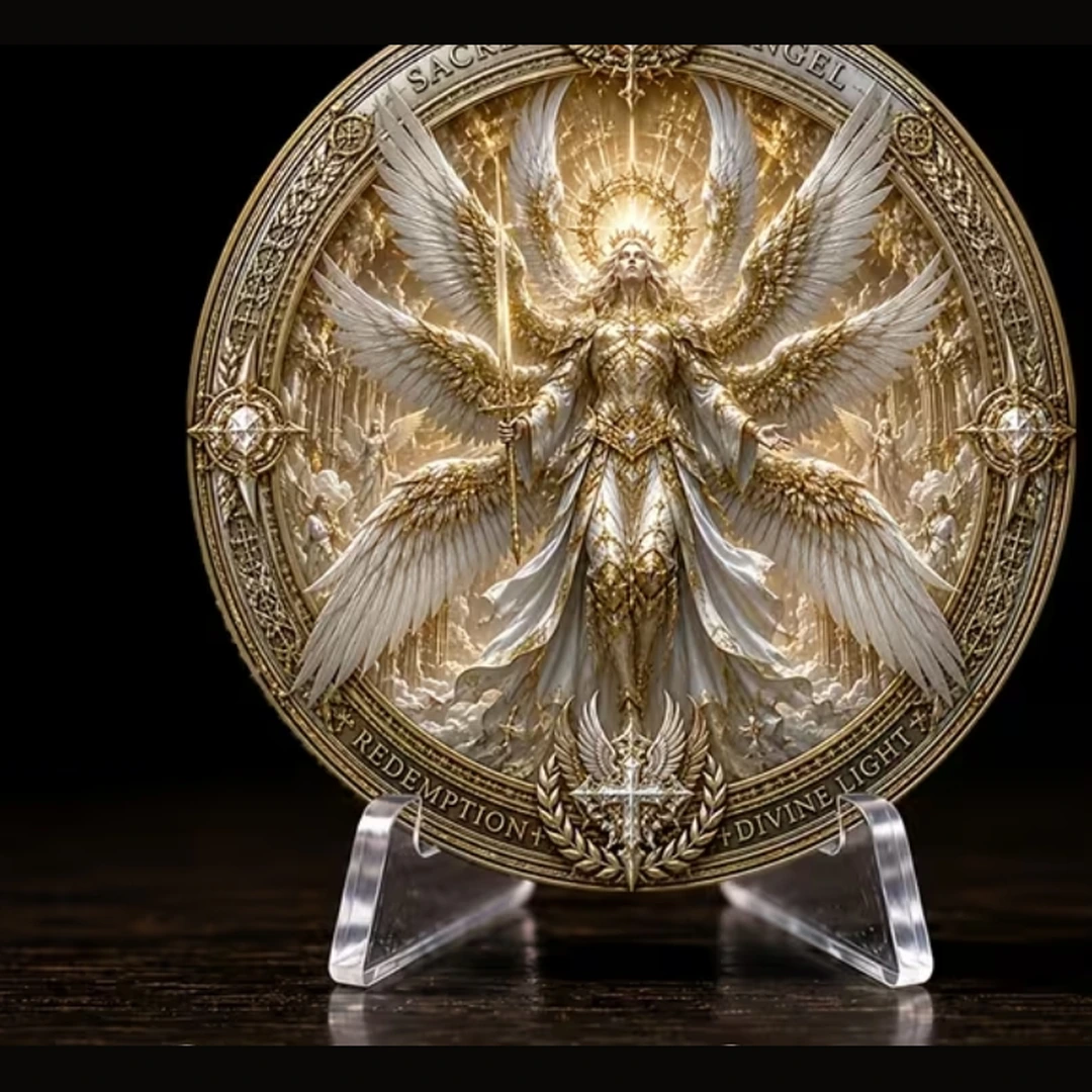 Amulet Medal — Boski Anioł · Sacred Angel · Ochrona