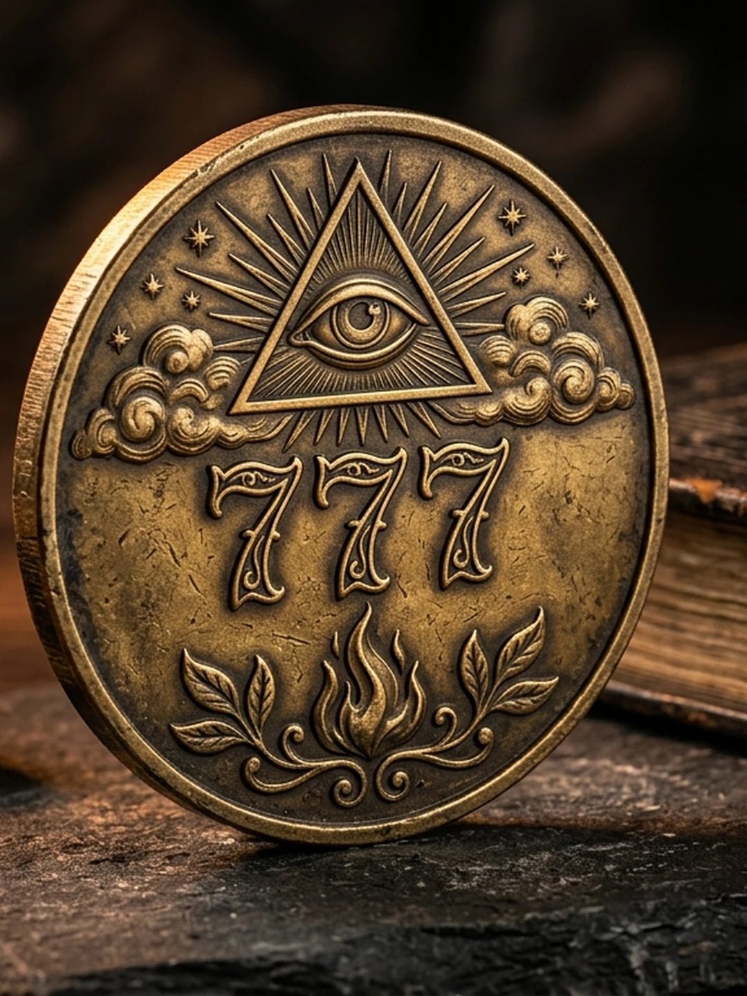 Medal z Okiem Wszechwidzącym — Talizman Ochrony i Bogactwa 777