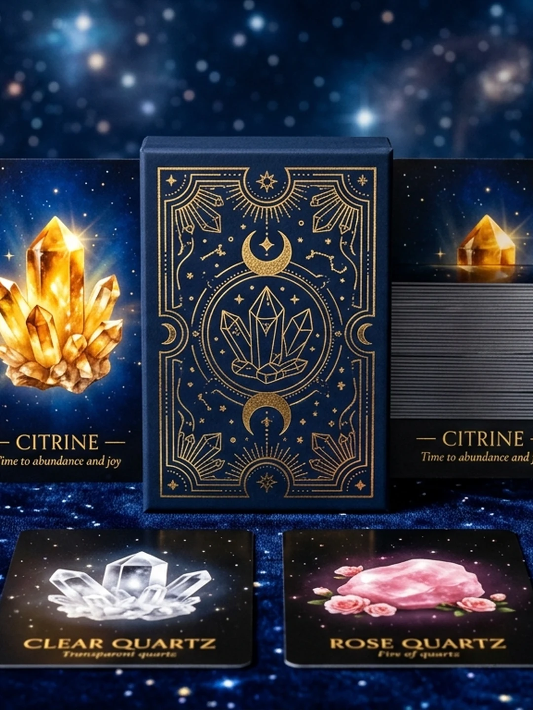 Crystals Wisdom — Karty Oracle Kryształów (44 karty)