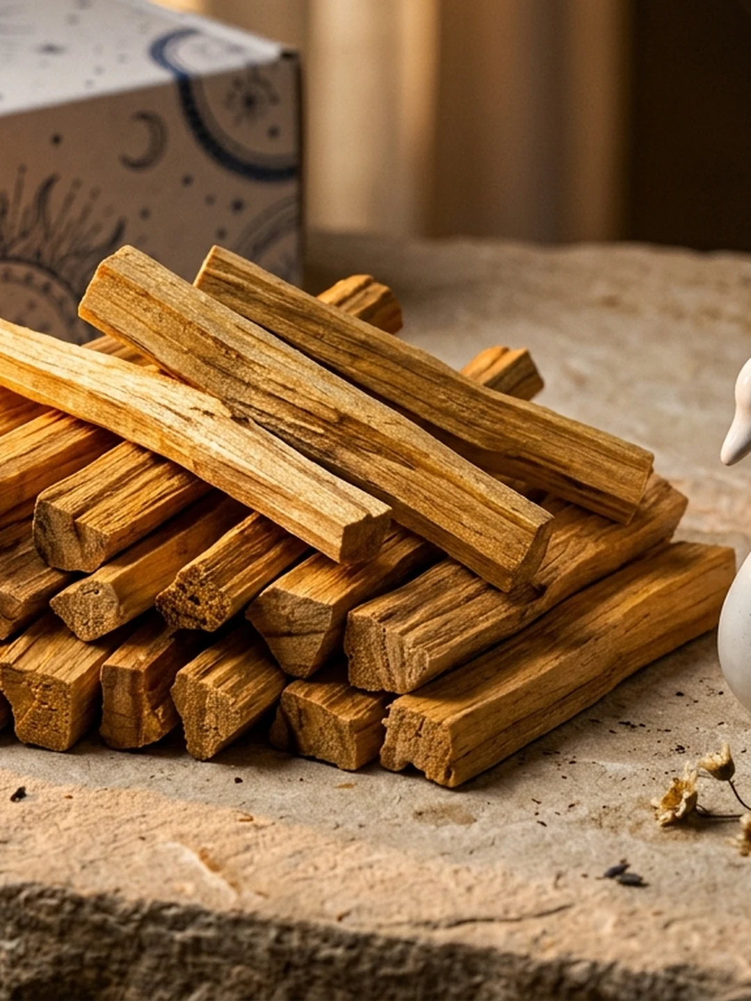 Naturalne Kadziełka Palo Santo — 60 sztuk