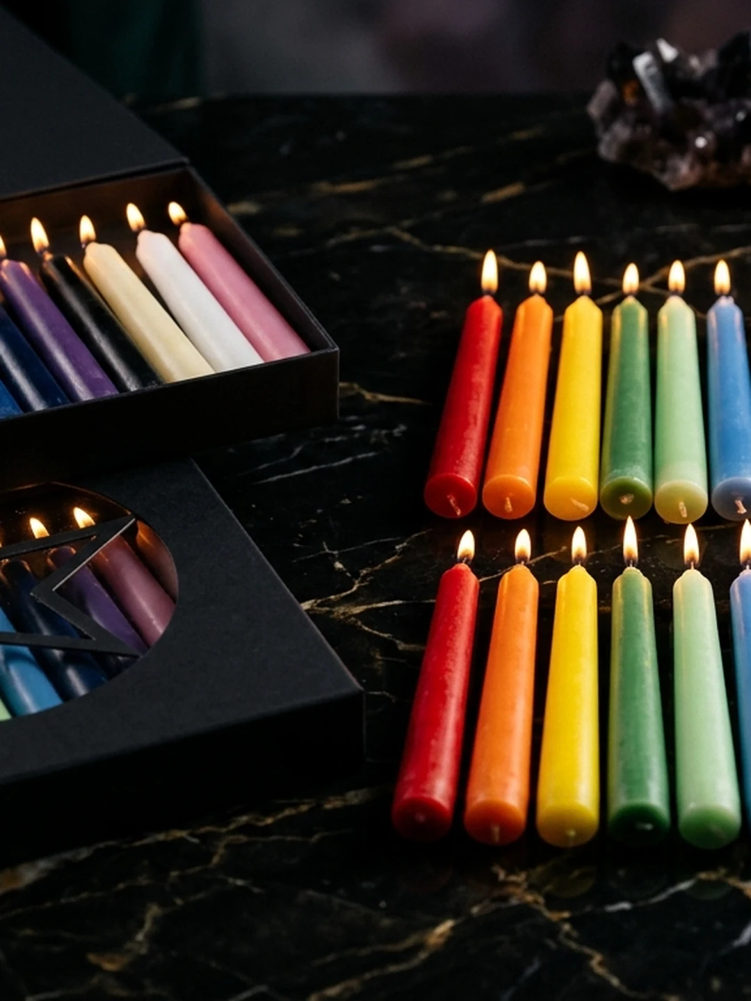 Witchcraft Candles — Zestaw 12 Kolorowych Świec