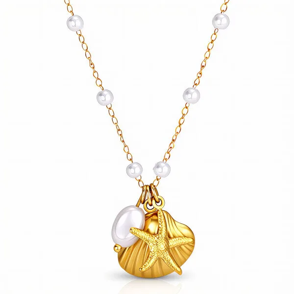 Naszyjnik Mireille · Starfish And Seashell Necklace