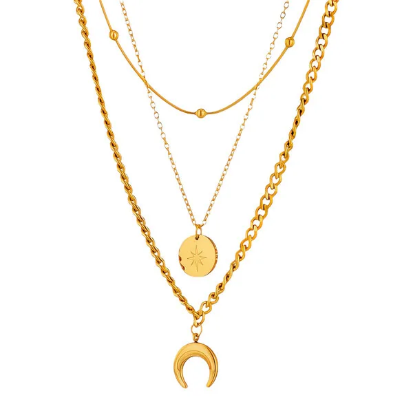 Naszyjnik Aria · Crescent And Star Necklace