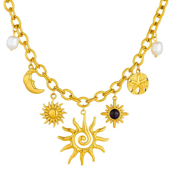 Naszyjnik Sorrento · Crescent And Sun Necklace