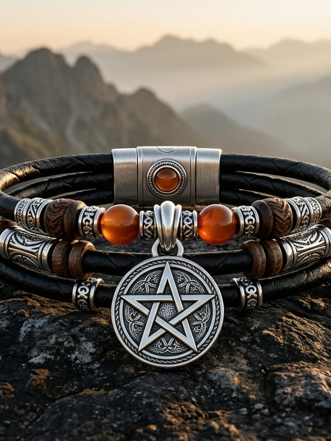Wojownik — Bransoletka „Energia i Ochrona" (Pentagram)
