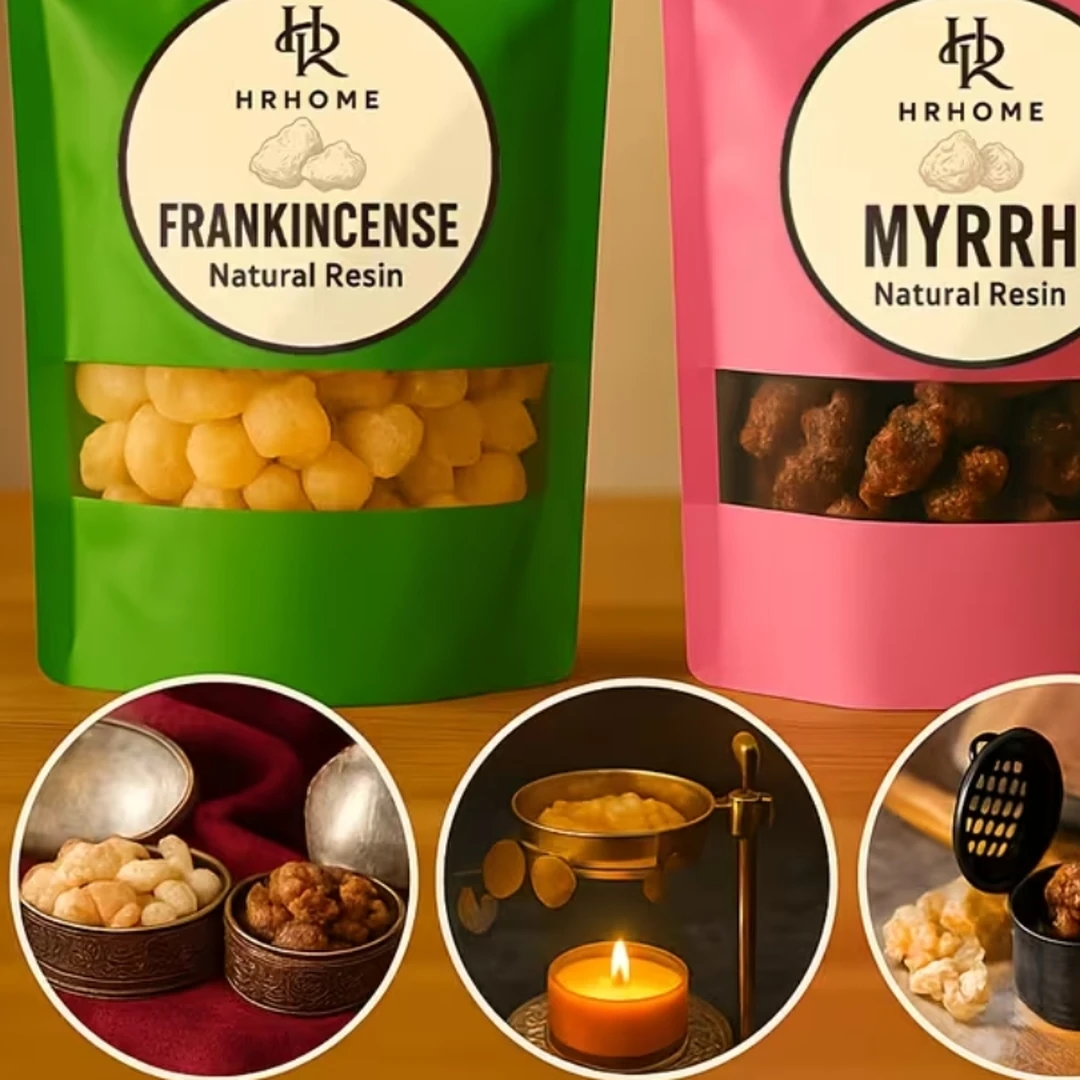Zestaw Frankincense + Myrra — Żywice Naturalne · 2 Torebki · Premium